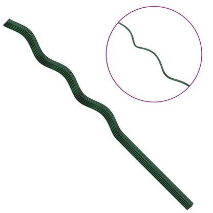 Supporto per piante 20 pcs Verde 110 x 0.6 x 0.6 cm Acciaio