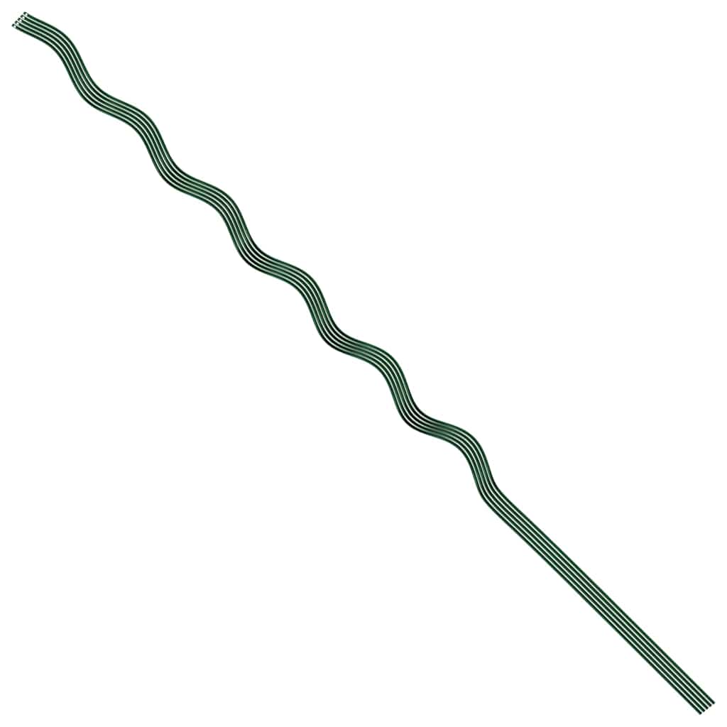 Supporto per piante 5 pcs Verde 150 x 0,6 x 0,6 cm Acciaio