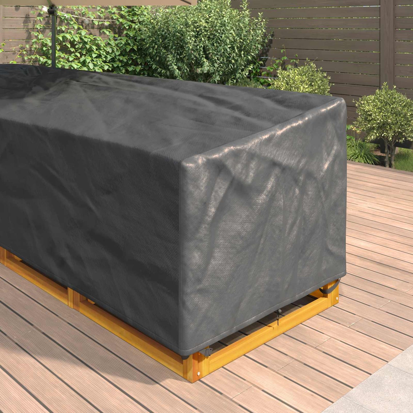 Copertura per mobili Nero 300 x 300 x 80 cm Tessuto Oxford 210D | homemem39