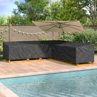 Copertura per mobili Nero 300 x 300 x 80 cm Tessuto Oxford 420D | homemem39