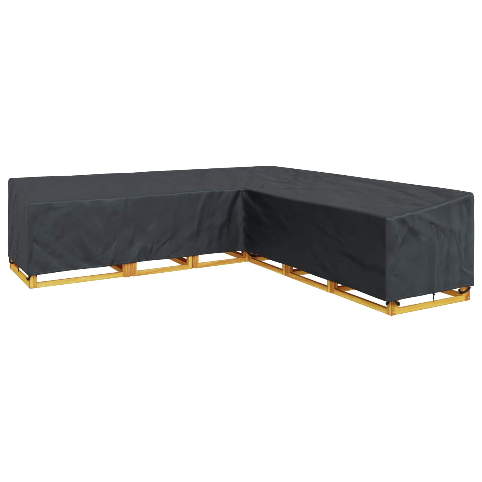Copertura per mobili Nero 325 x 325 x 80 cm Tessuto Oxford 600D | homemem39