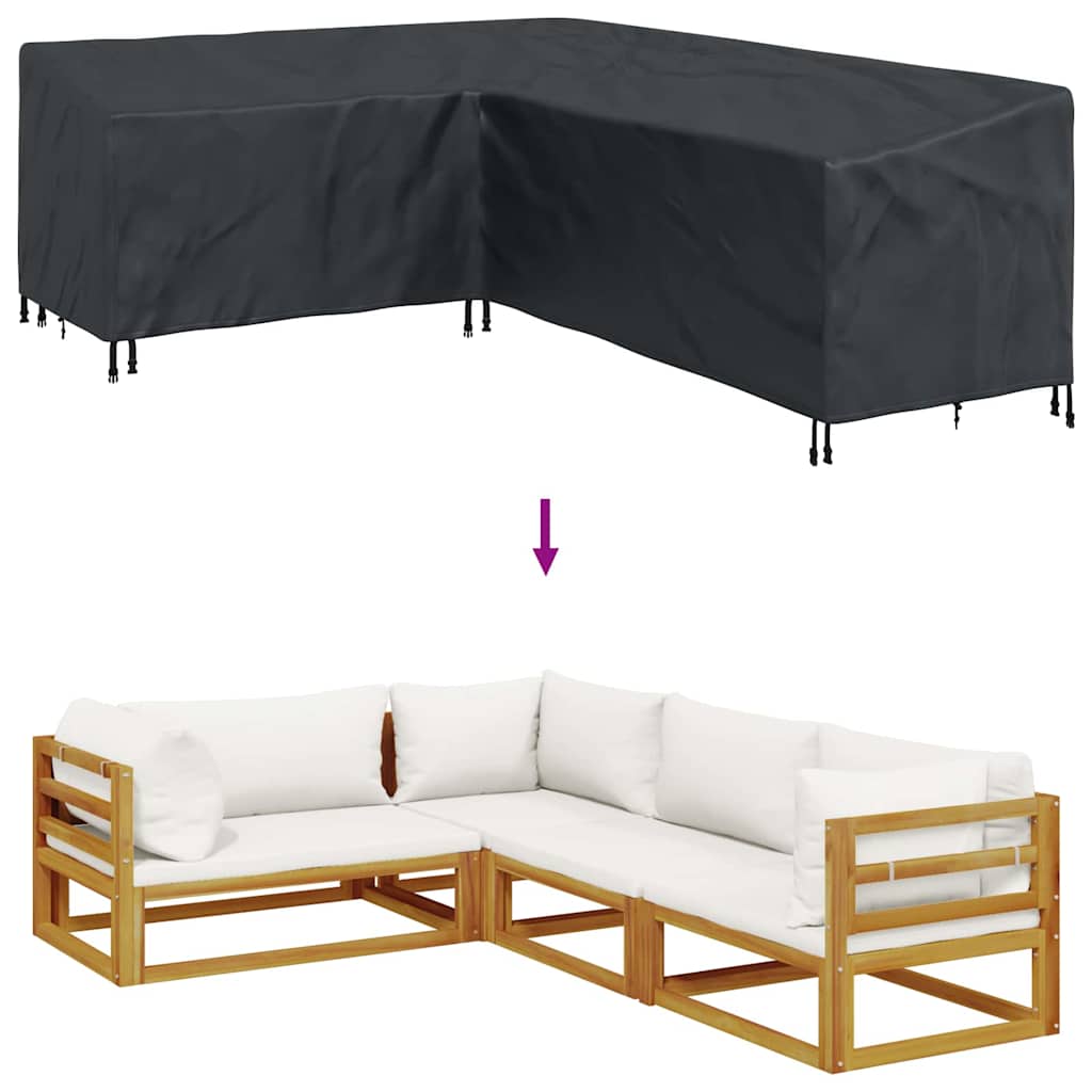 Copertura per mobili Nero 260 x 210 x 80 cm Tessuto Oxford 600D