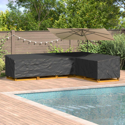 Copertura per mobili Nero 355 x 275 x 80 cm Tessuto Oxford 210D | homemem39