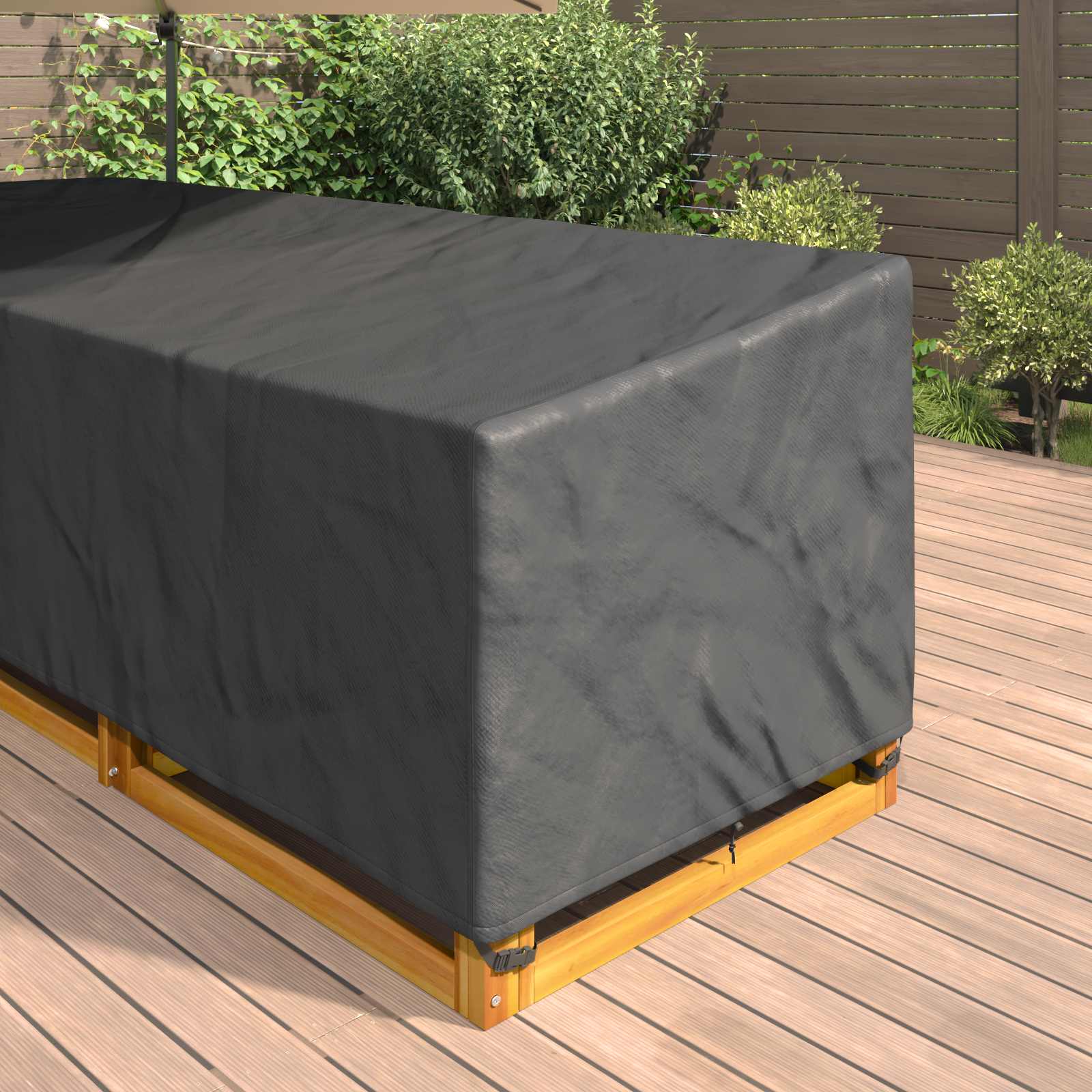 Copertura per mobili Nero 355 x 275 x 80 cm Tessuto Oxford 420D | homemem39