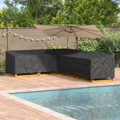 Copertura per mobili Nero 355 x 275 x 80 cm Tessuto Oxford 210D | homemem39