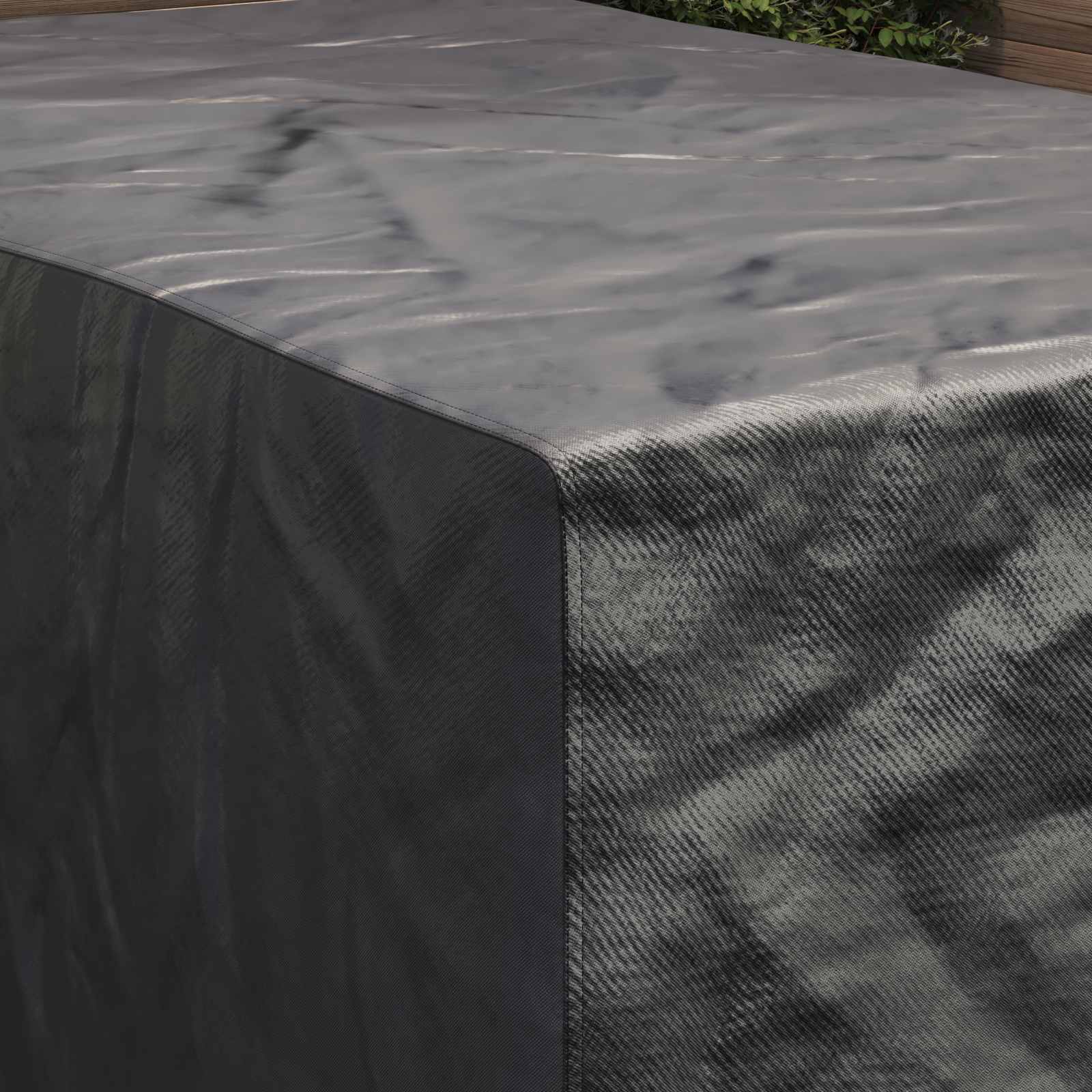 Copertura per mobili Tinta unita Nero 143 x 225 x 90 cm 600D | homemem39