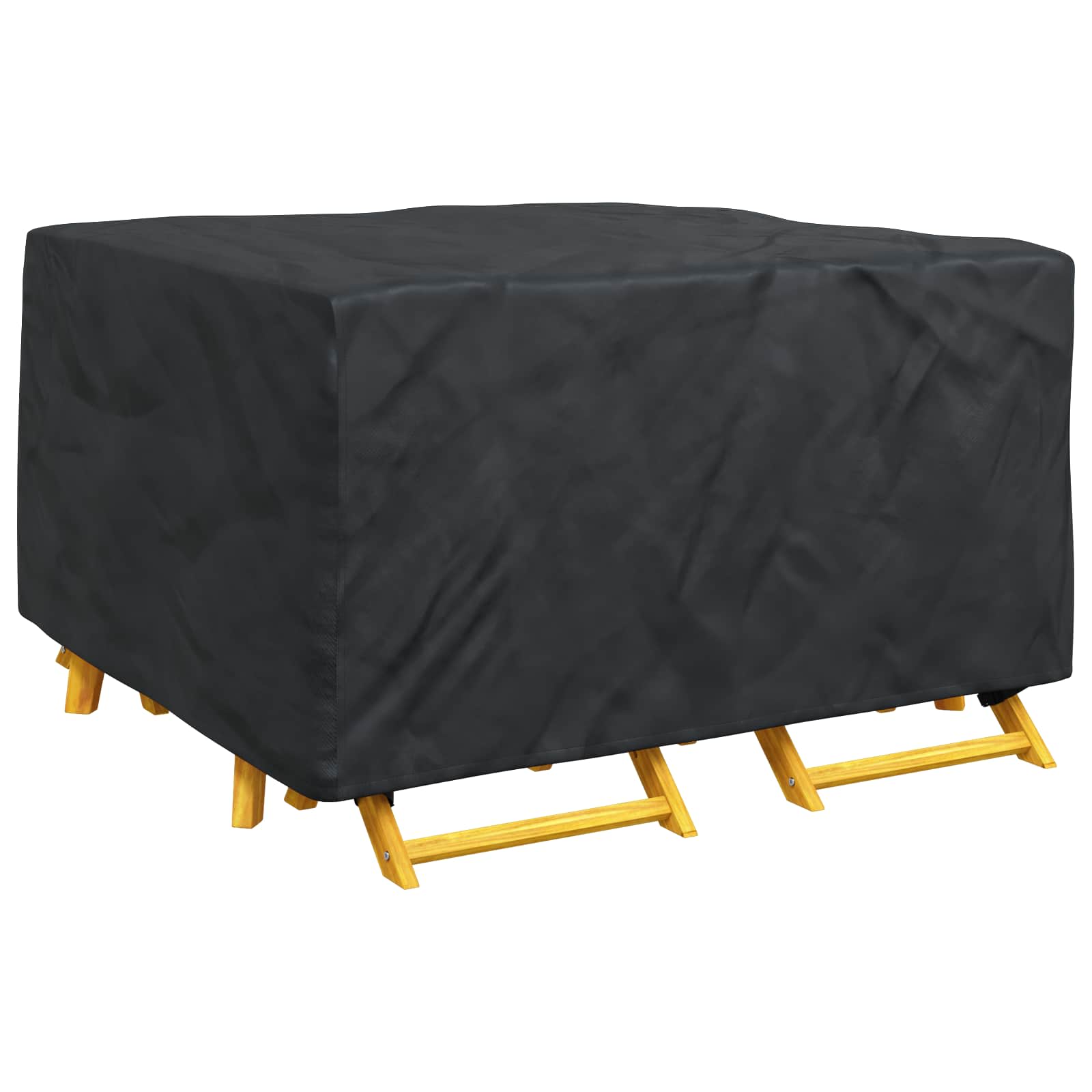 Copertura per mobili Tinta unita Nero 150 x 150 x 75 cm 210D | homemem39