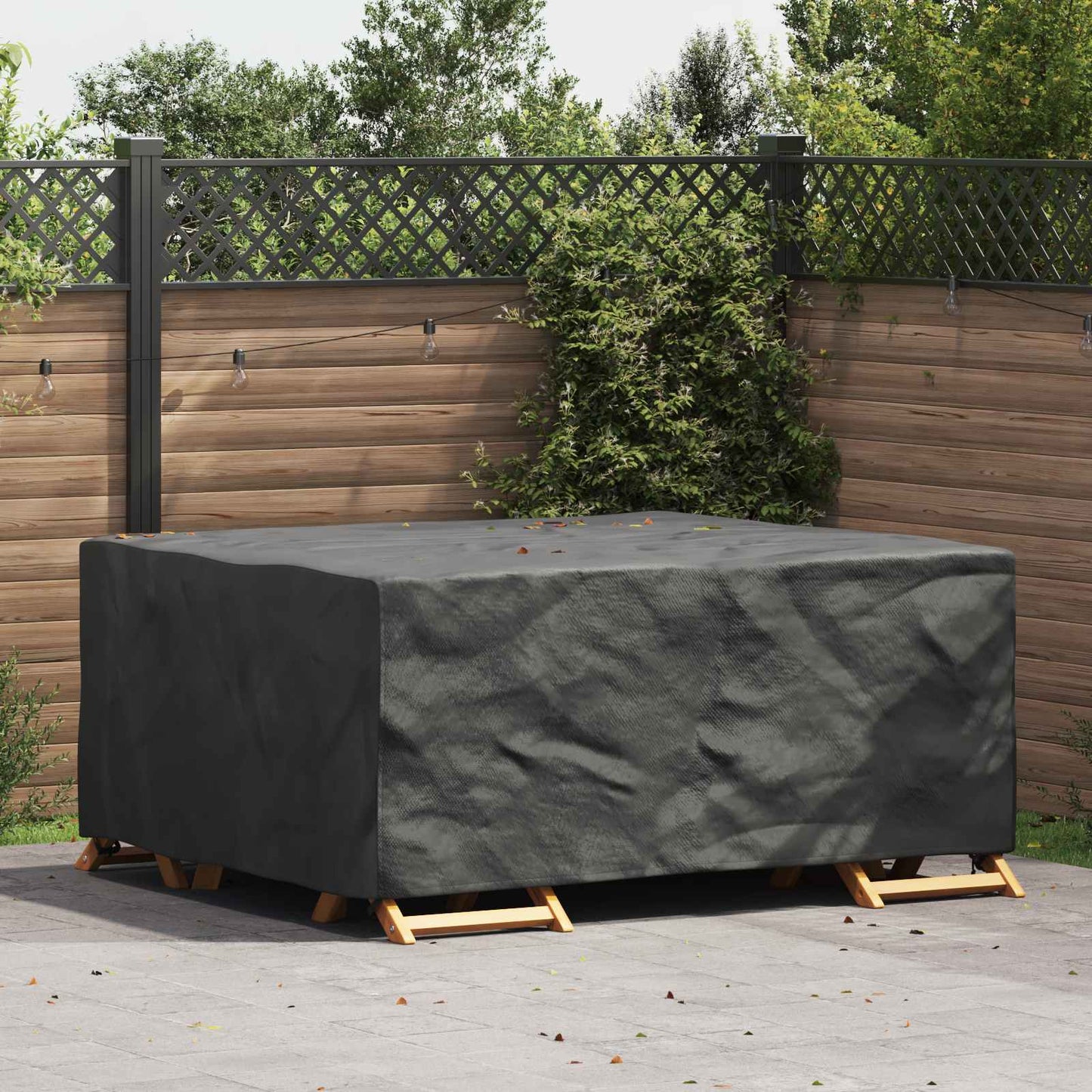 Copertura per mobili Tinta unita Nero 200 x 160 x 70 cm 600D | homemem39