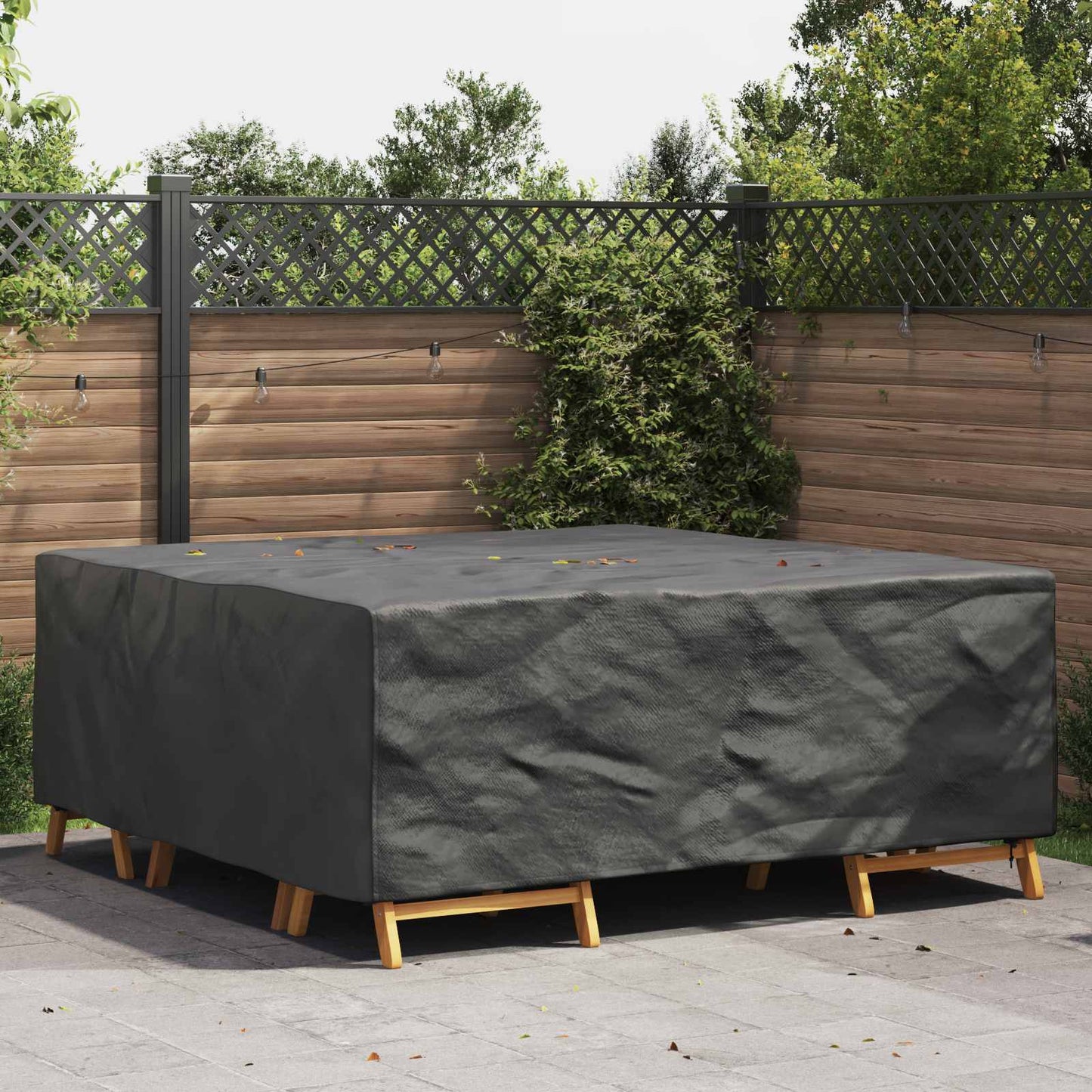 Copertura per mobili Tinta unita Nero 200 x 200 x 90 cm 210D | homemem39