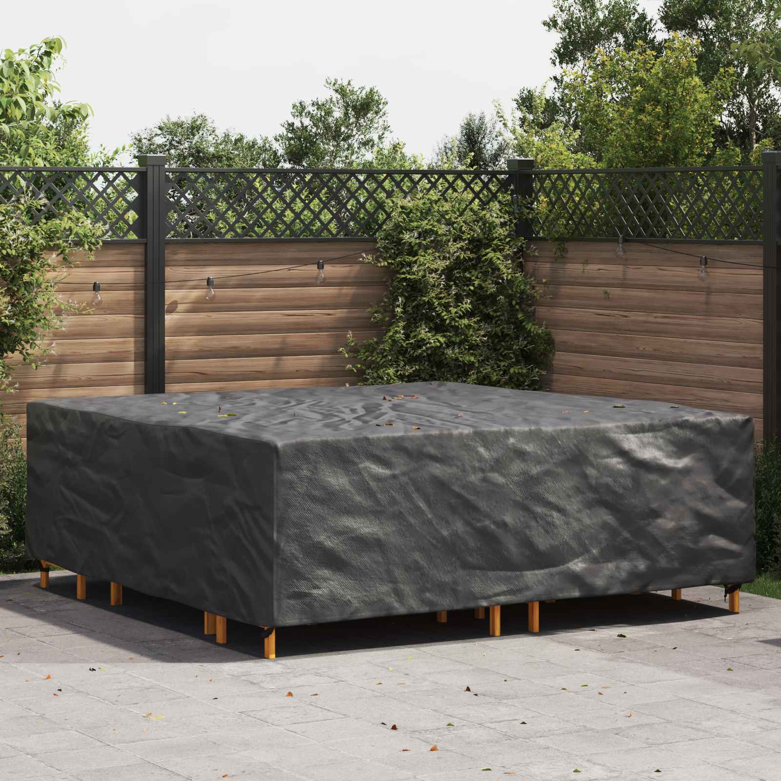 Copertura per mobili Tinta unita Nero 220 x 220 x 70 cm 420D | homemem39