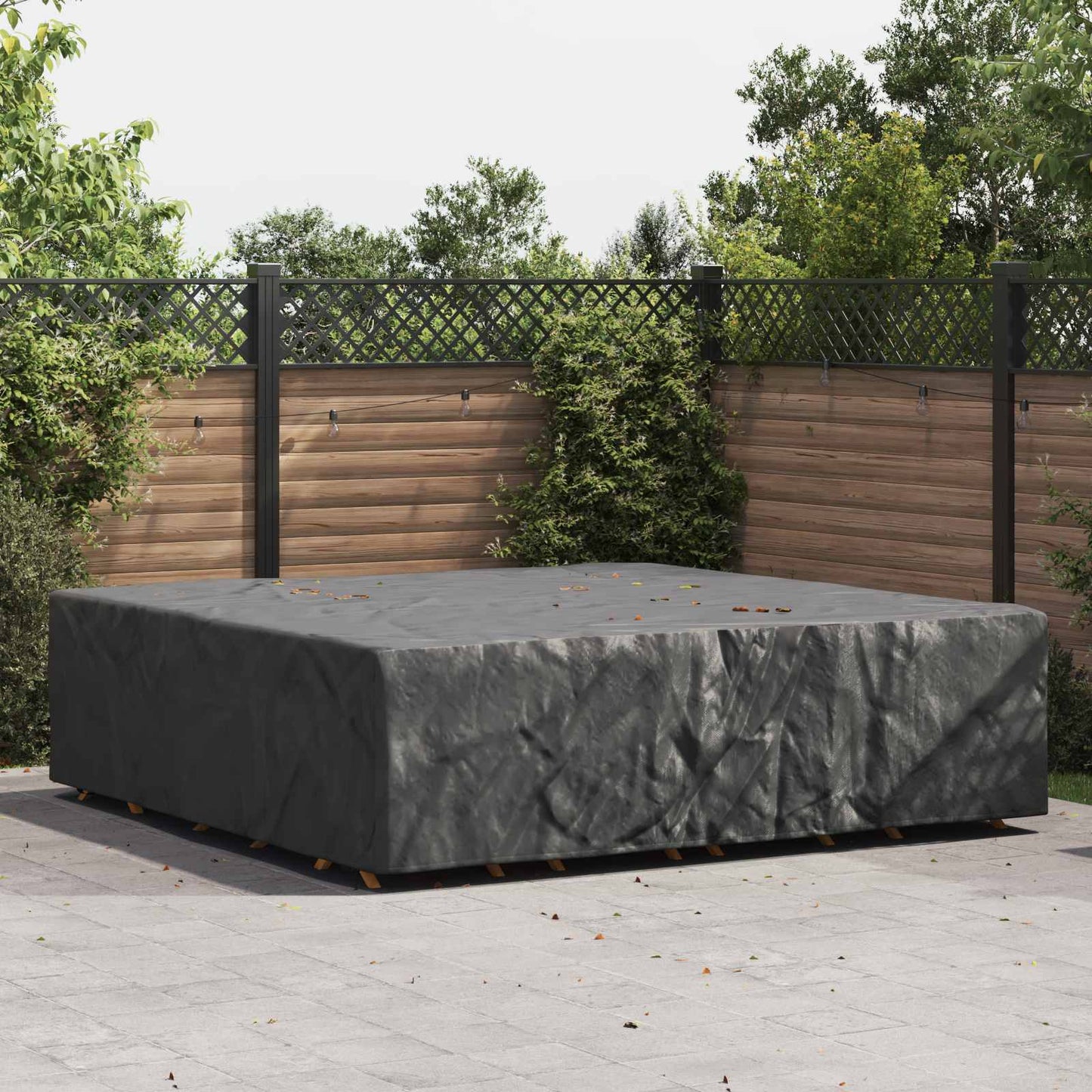 Copertura per mobili Tinta unita Nero 260 x 260 x 90 cm 600D | homemem39