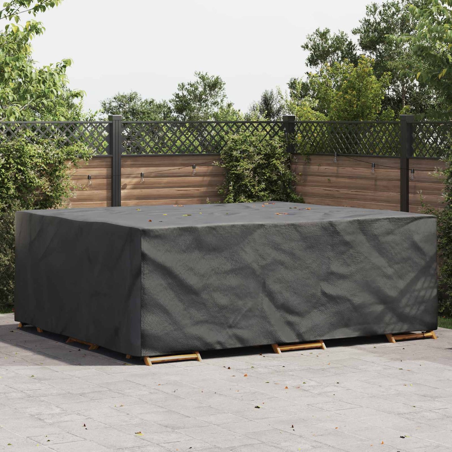 Copertura per mobili Tinta unita Nero 300 x 250 x 70 cm 600D | homemem39