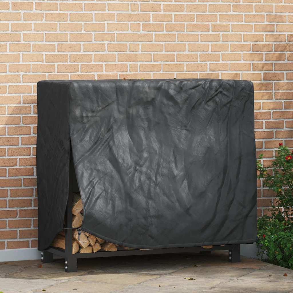 Copertura per portalegna Tinta unita Nero Tessuto Oxford 210D | homemem39