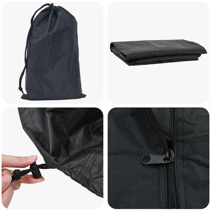 Copertura per portalegna Tinta unita Nero tessuto Oxford 420D | homemem39