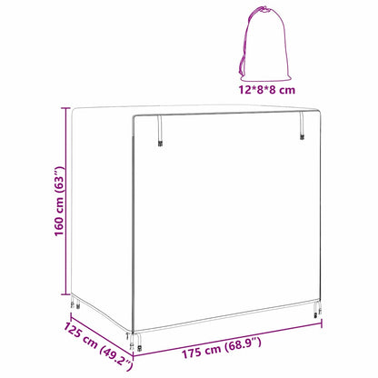 Copertura per dondolo da esterno Nero