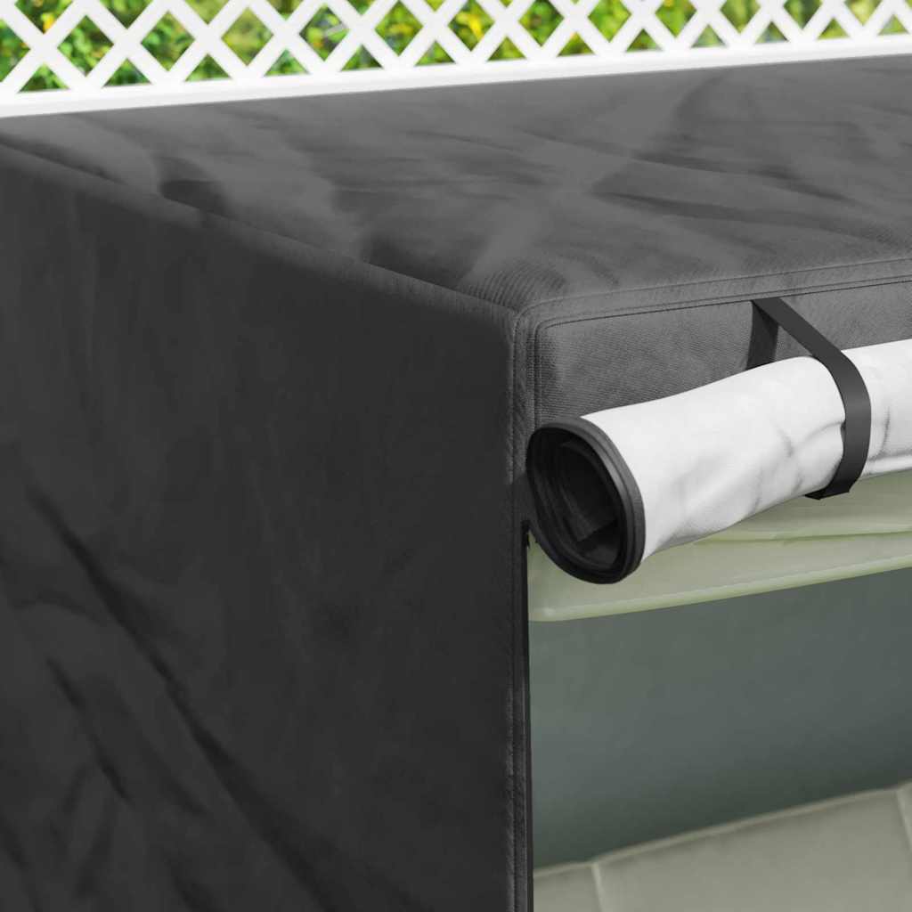 Copertura per dondolo da esterno Nero 175 x 125 x 180 cm | homemem39