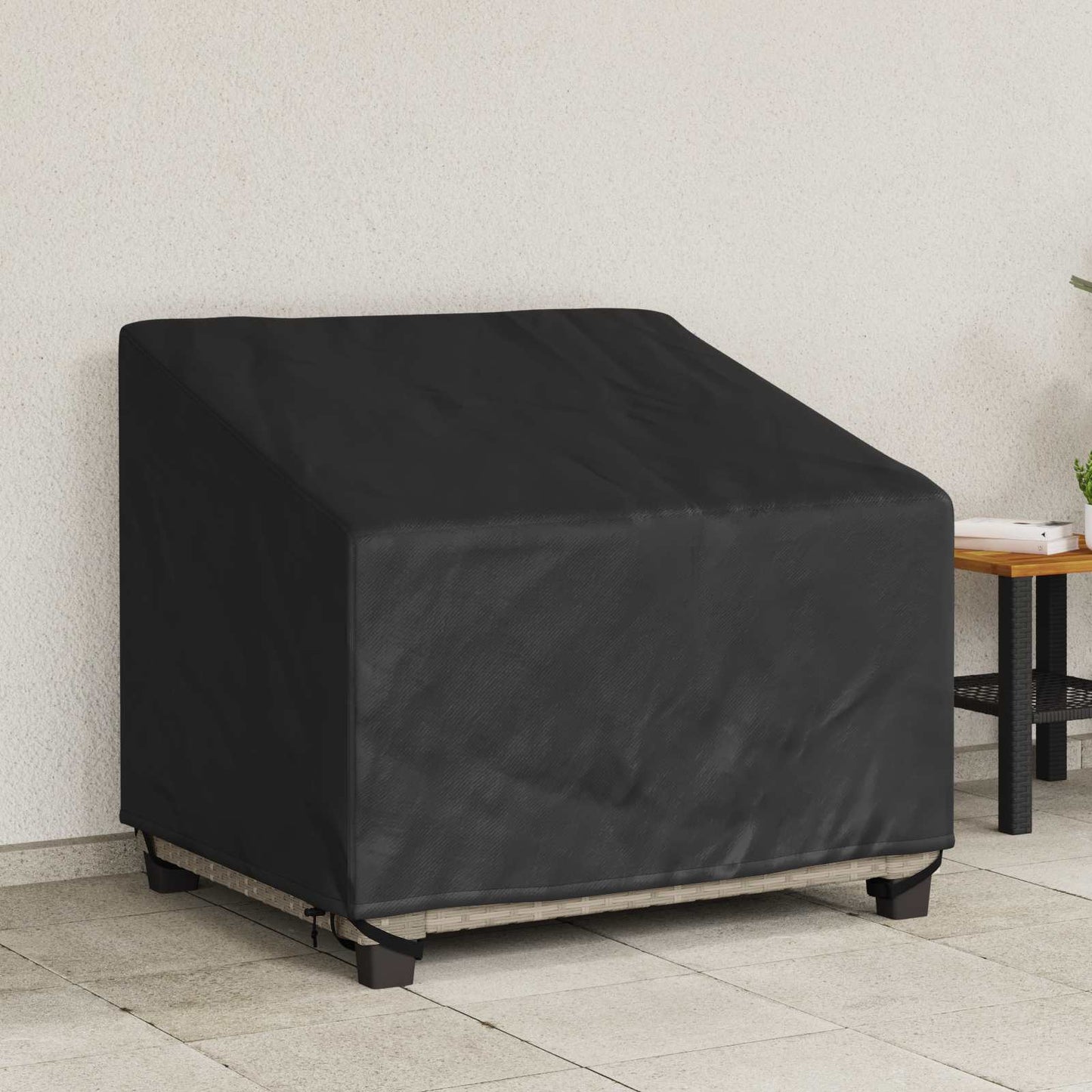 Copertura per sedia da giardino Nero 96 x 79 x 74 cm | homemem39