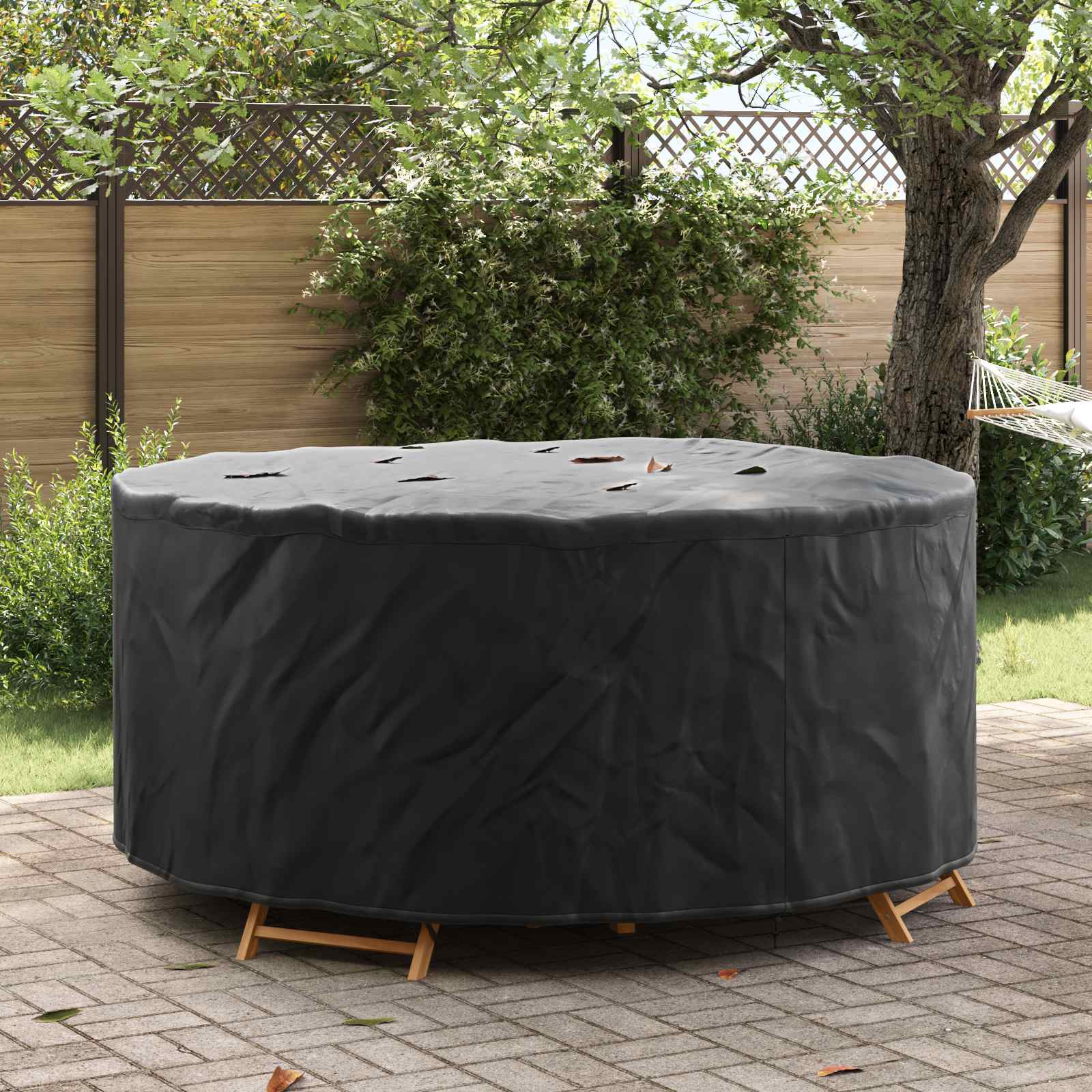 Copertura per mobili Nero 200 x 200 x 71 cm Tessuto Oxford 420D | homemem39