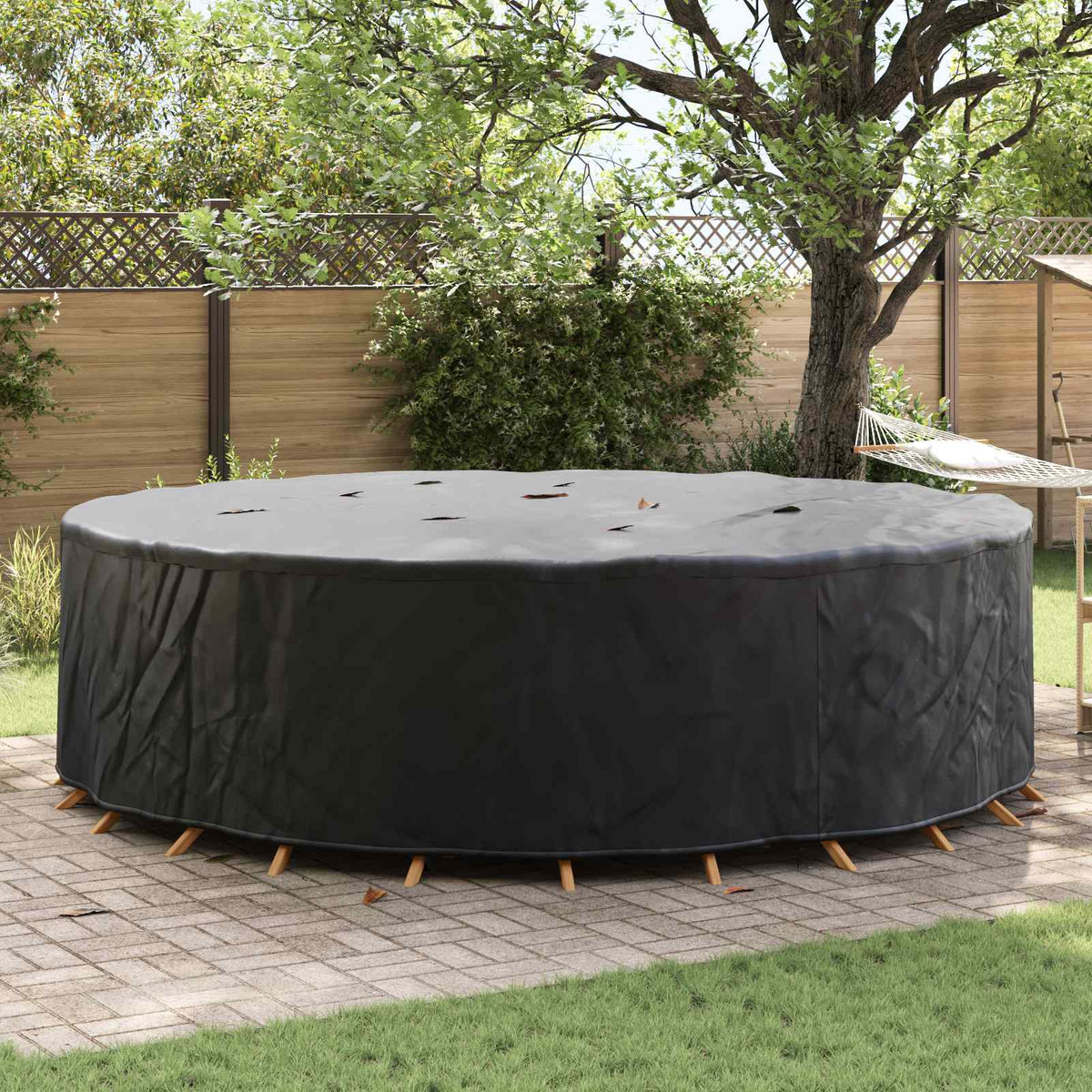 Copertura per mobili 320 x 320 x 71 cm Tessuto Oxford 420D Nero