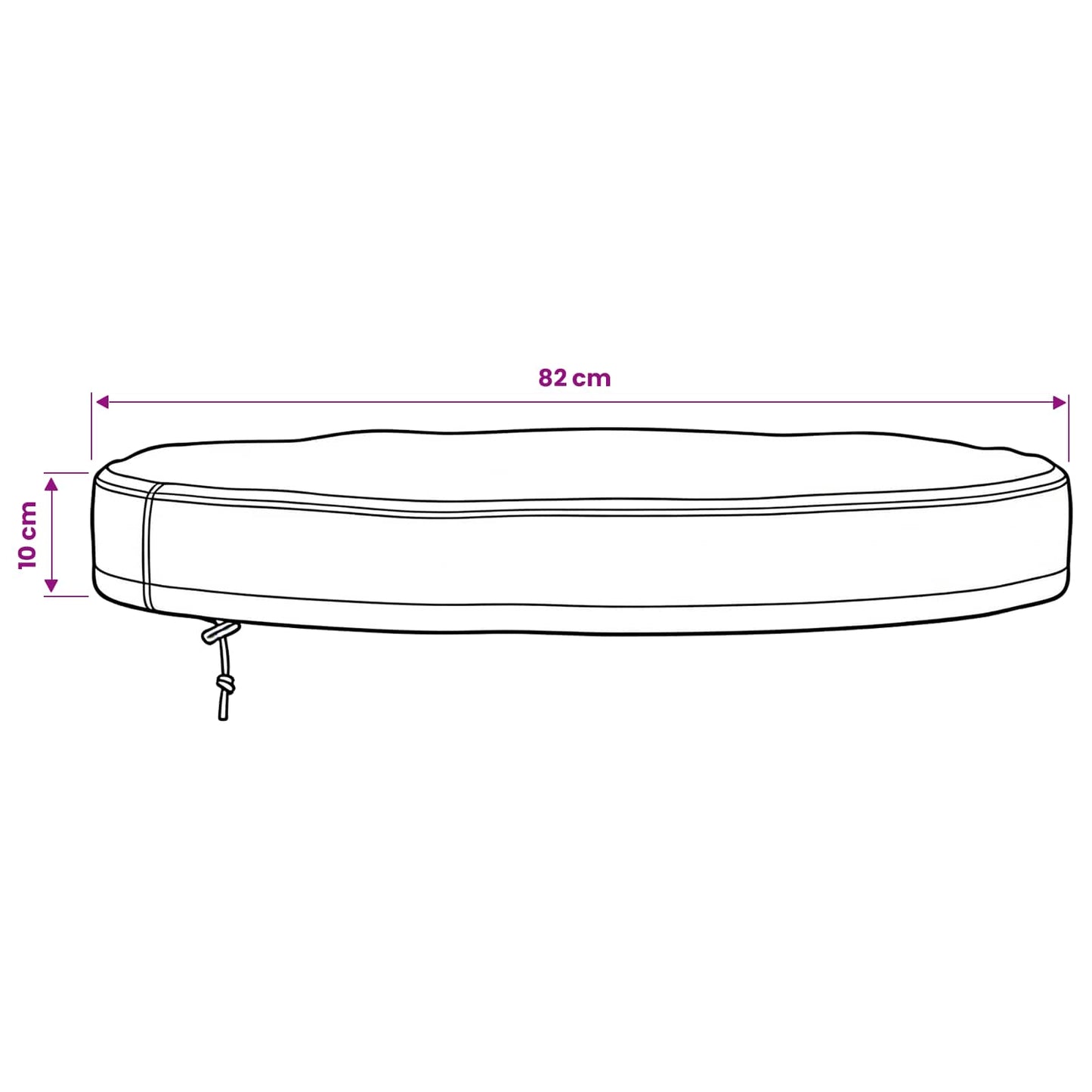 Copertura per Tavolo da Esterno 82 x 82 x 10 cm | homemem39