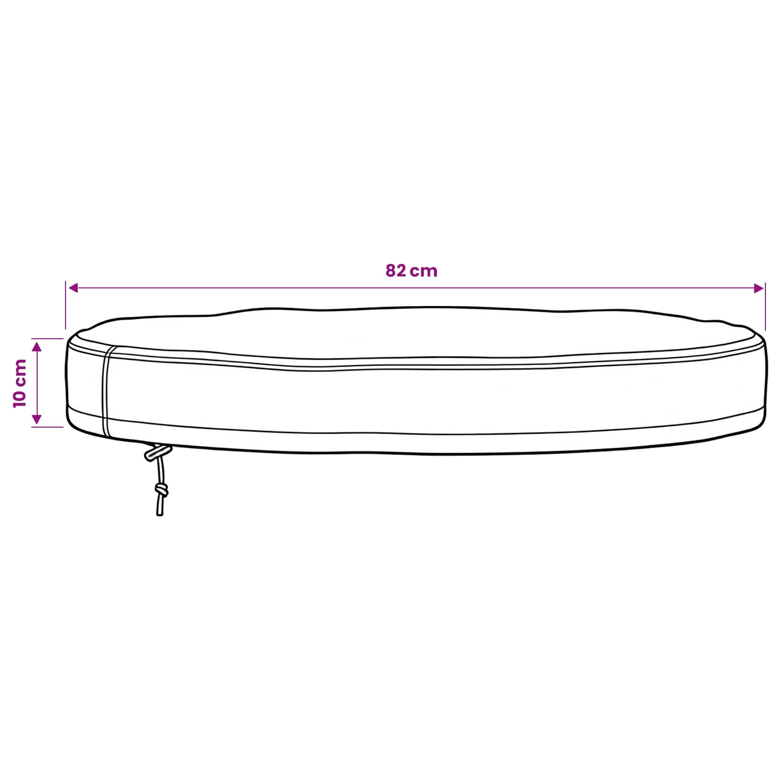 Copertura per Tavolo da Esterno 82 x 82 x 10 cm | homemem39