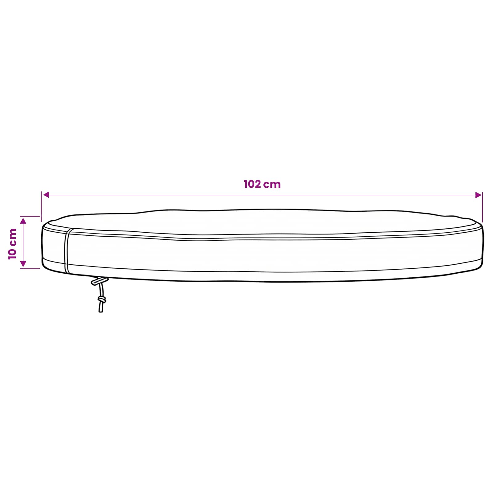 Copertura per Tavolo da Esterno 102 x 102 x 10 cm | homemem39