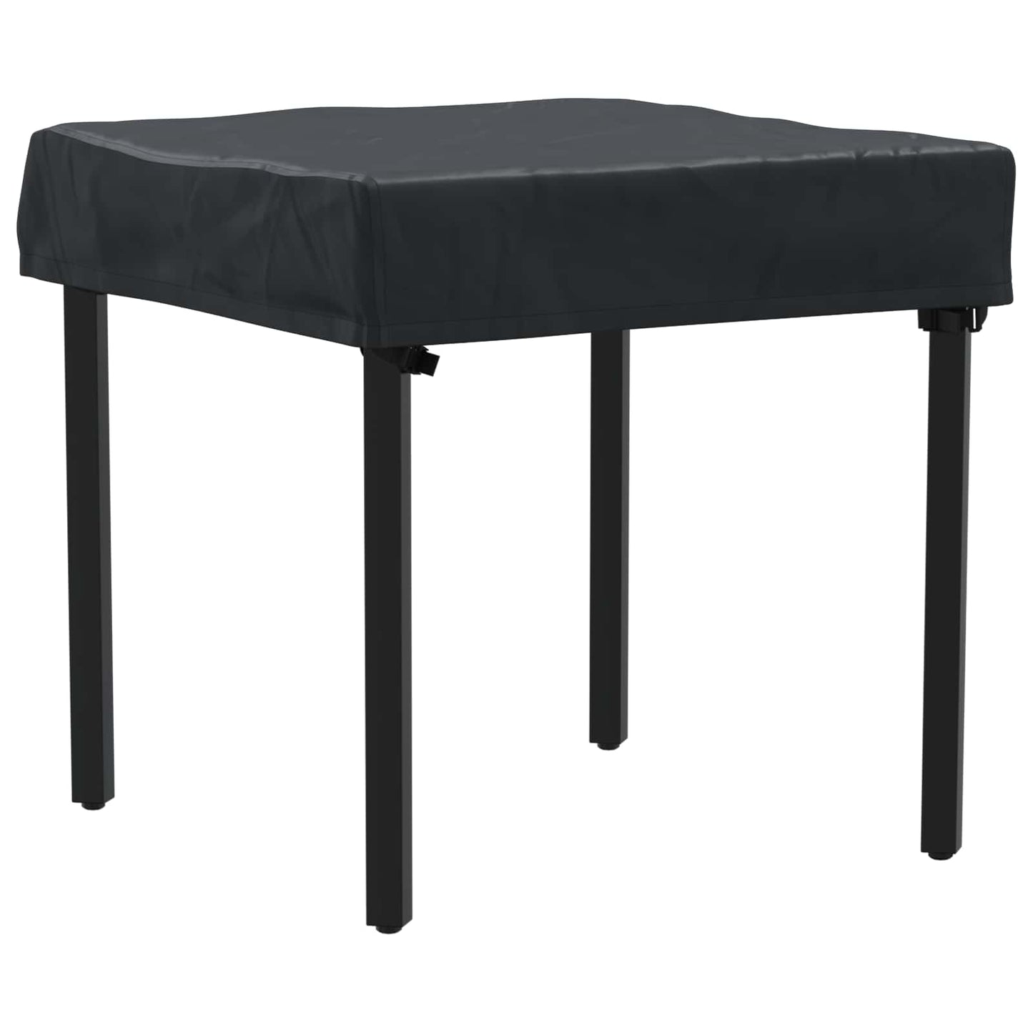 Copertura Tavolo Tinta unita Nero 72 x 72 x 15 cm Tessuto | homemem39