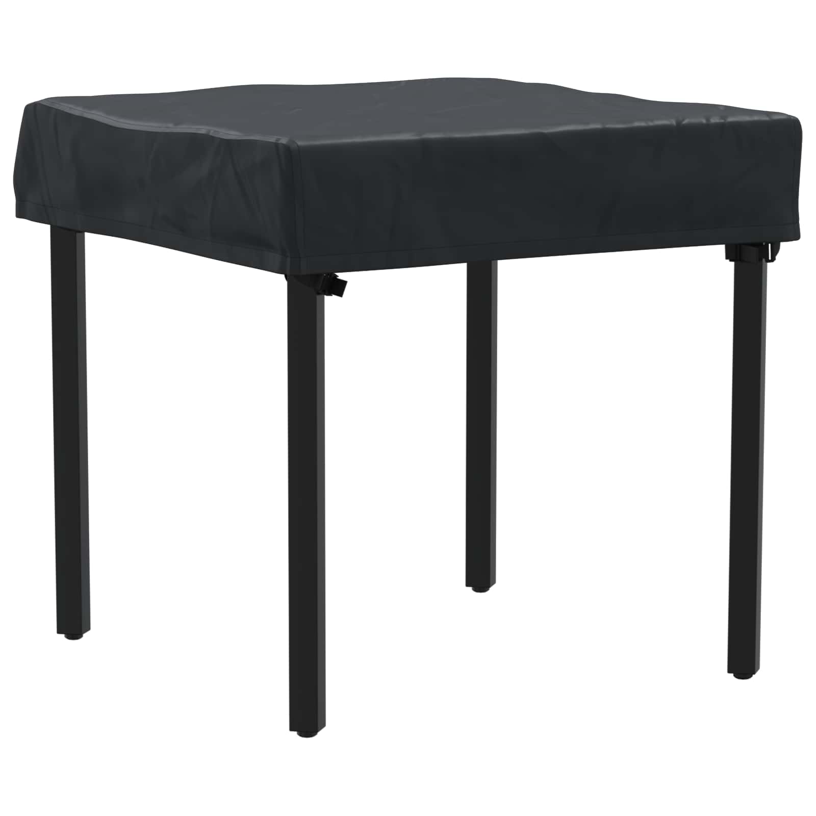 Copertura Tavolo Tinta unita Nero 82 x 82 x 15 cm Tessuto | homemem39