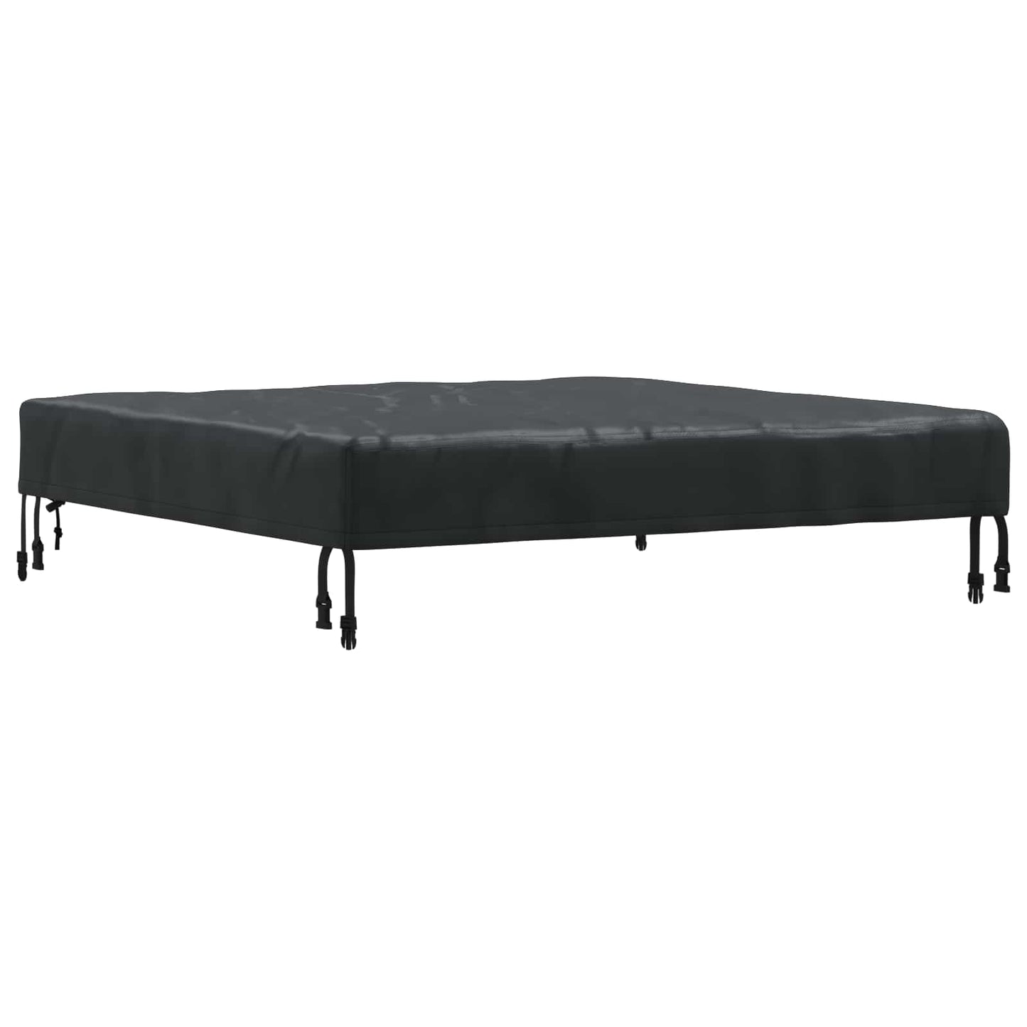 Copertura Tavolo Tinta unita Nero 92 x 92 x 15 cm Tessuto | homemem39