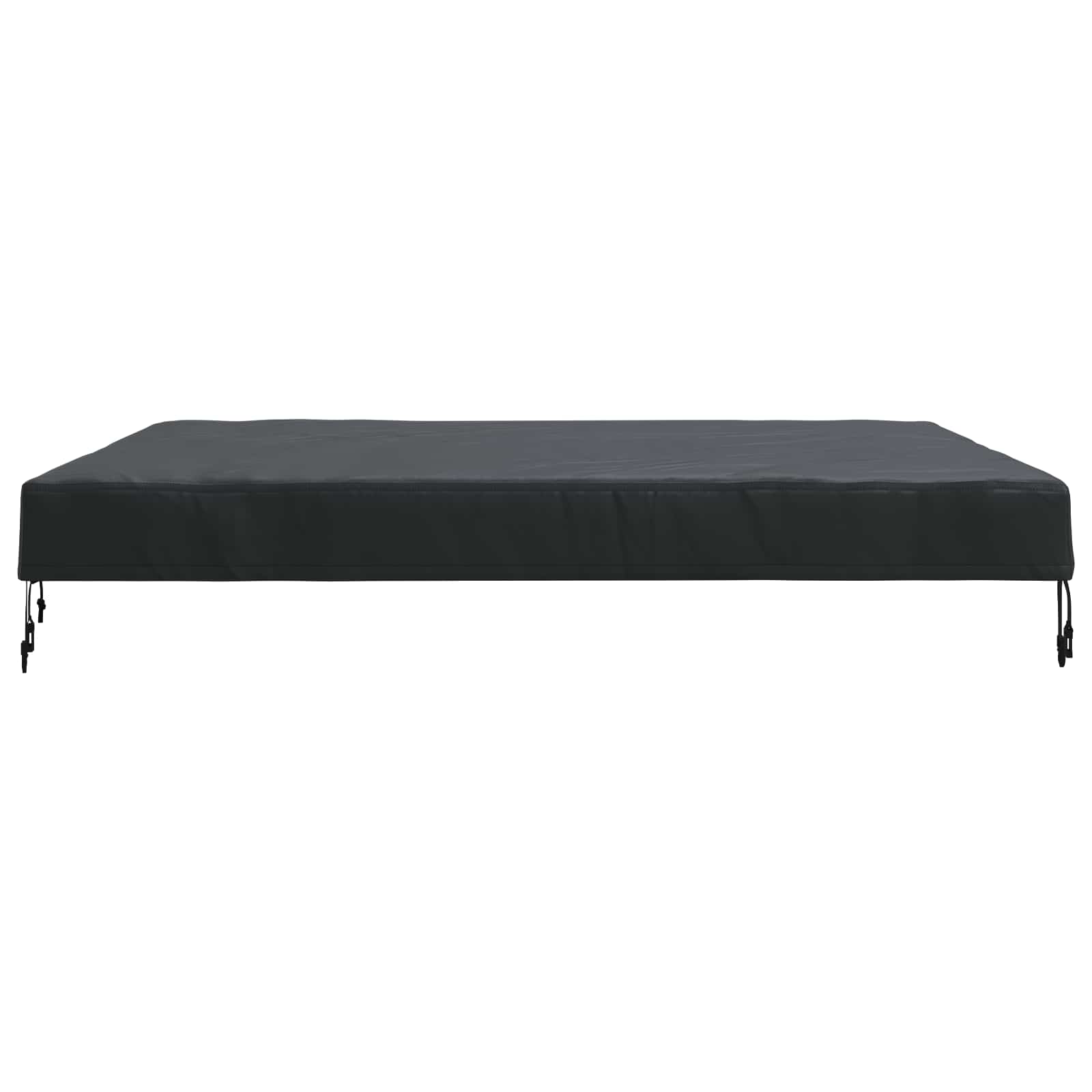 Copertura Tavolo Tinta unita Nero 122 x 122 x 15 cm Tessuto | homemem39