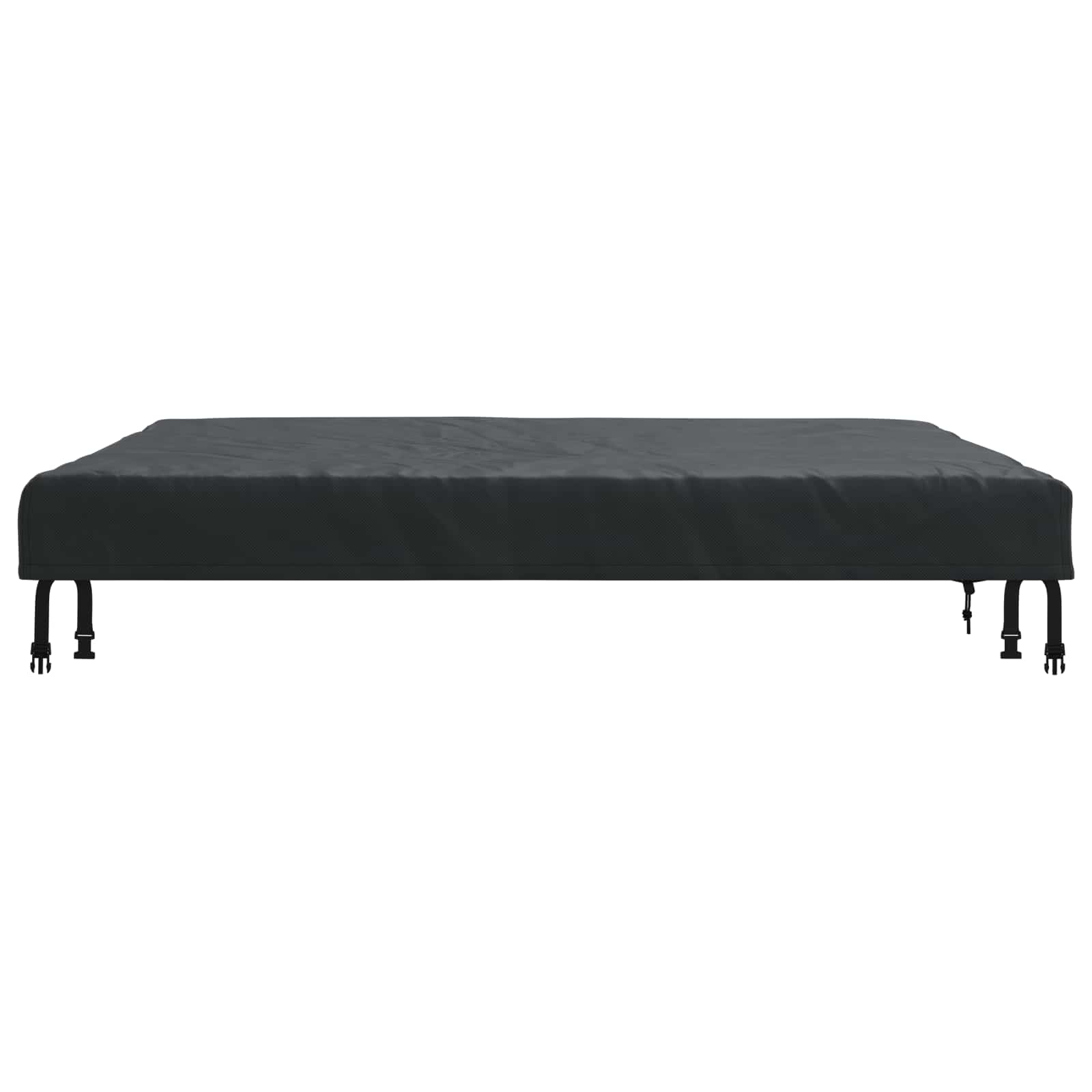 Copertura Tavolo Tinta unita Nero 122 x 122 x 15 cm Tessuto | homemem39