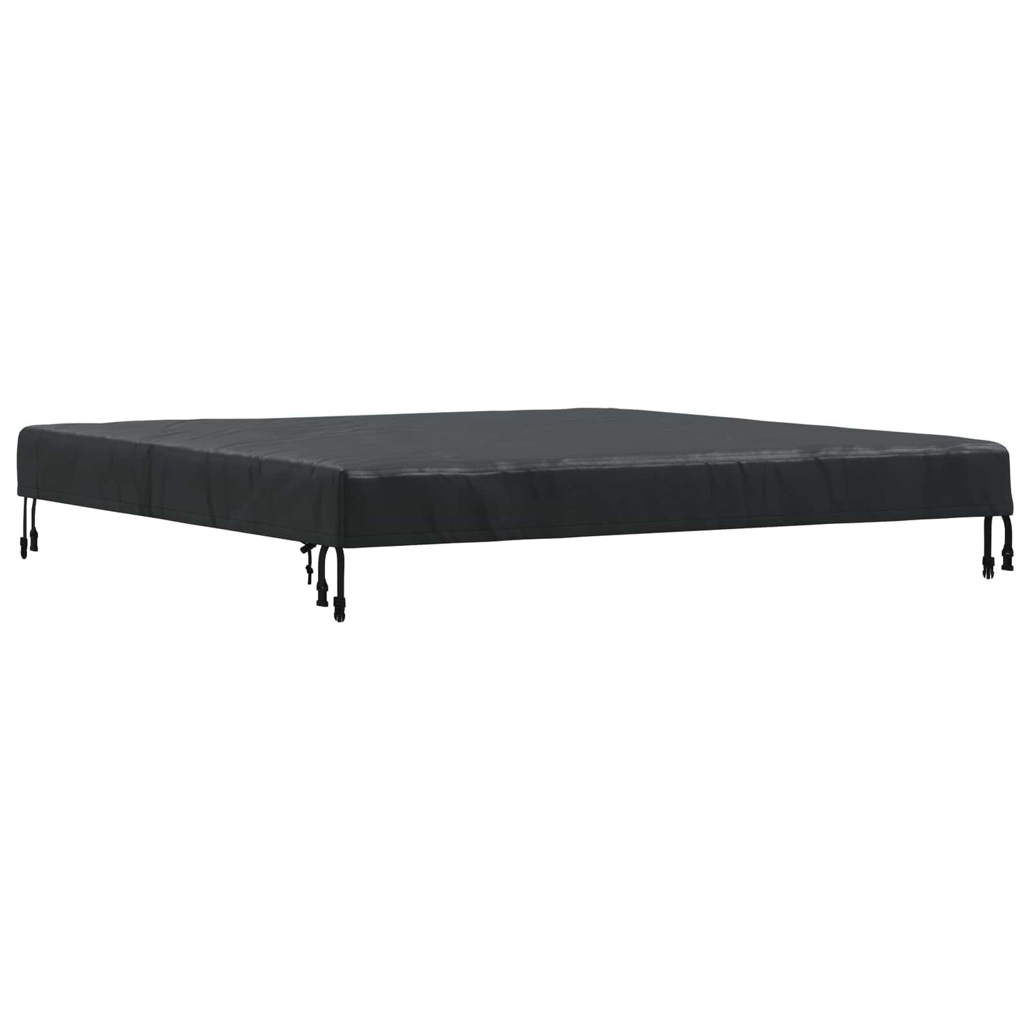 Copertura Tavolo Tinta unita Nero 142 x 142 x 15 cm Tessuto | homemem39