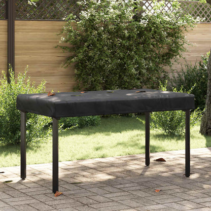 Copertura Tavolo 122 x 72 x 15 cm Tessuto Rettangolare Nero