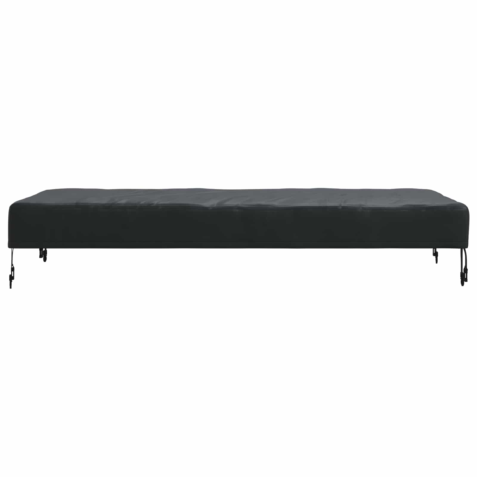 Copertura Tavolo Tinta unita Nero 122 x 72 x 15 cm Tessuto | homemem39