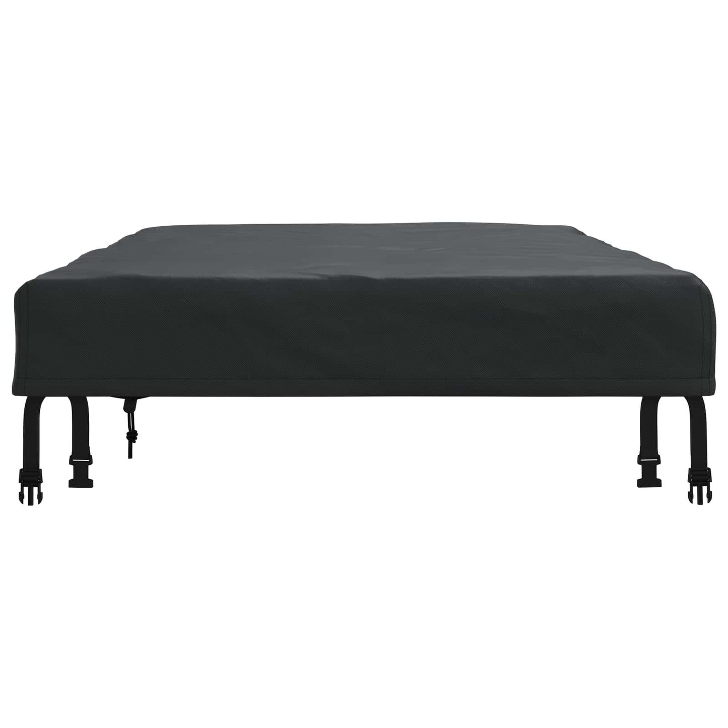 Copertura Tavolo 122 x 72 x 15 cm Tessuto Rettangolare Nero
