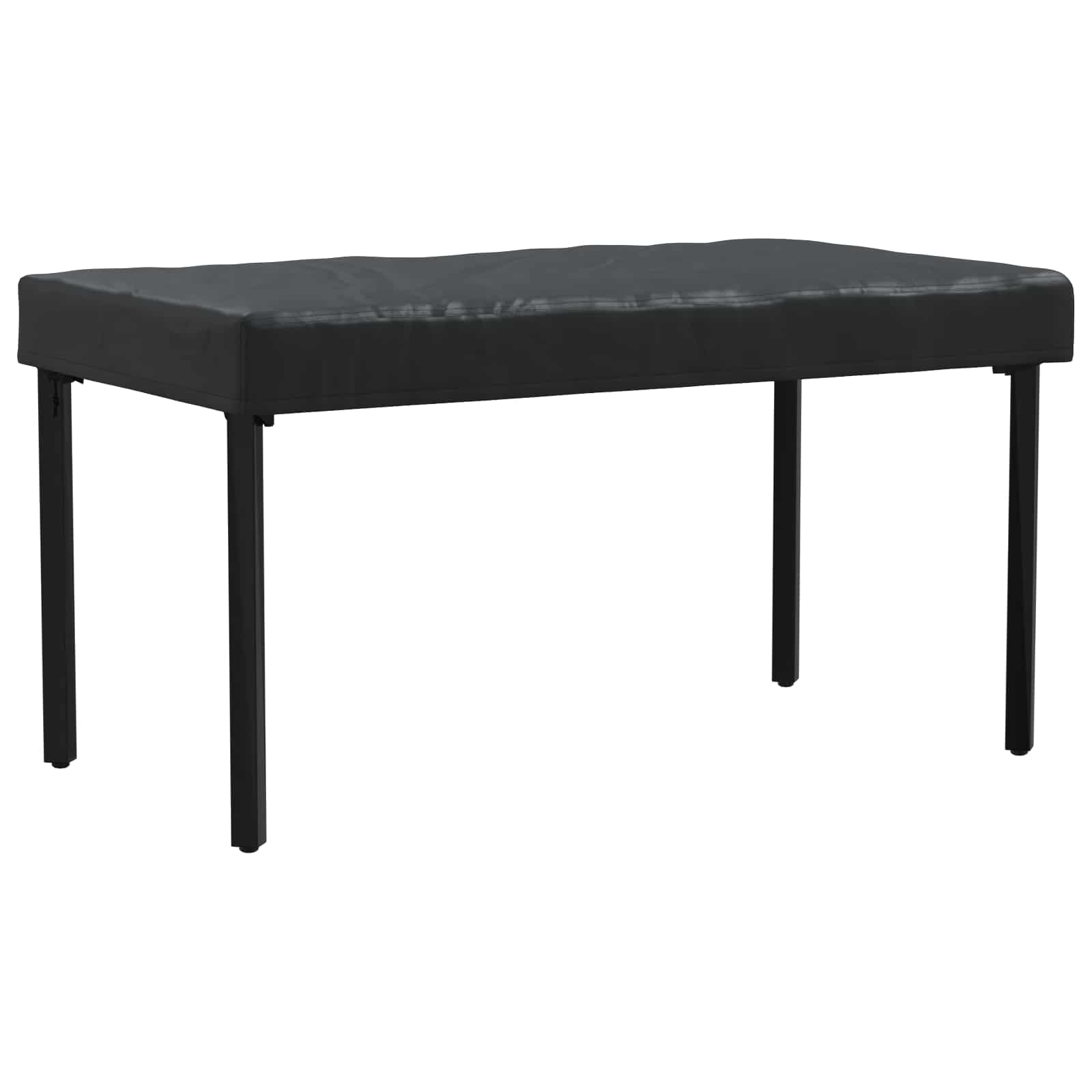 Copertura Tavolo Tinta unita Nero 122 x 72 x 15 cm Tessuto | homemem39