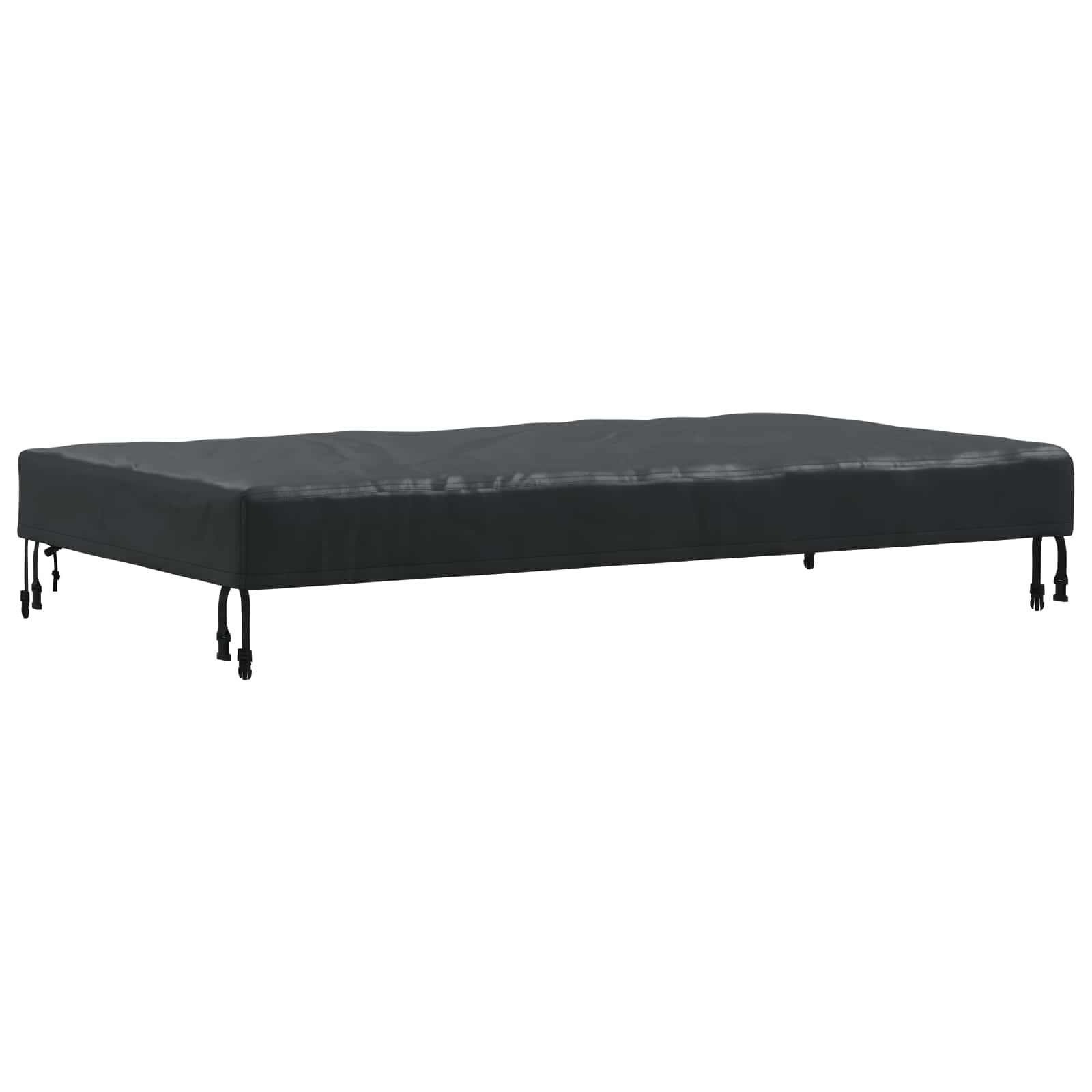 Copertura Tavolo 142 x 82 x 15 cm Tessuto Rettangolare Nero | homemem39