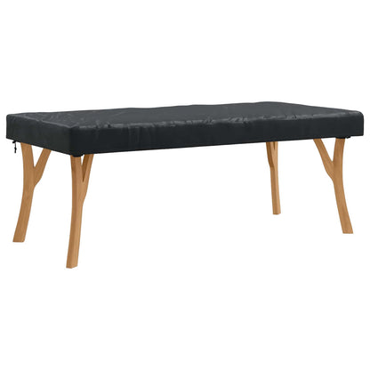 Copertura Tavolo Tinta unita Nero 162 x 92 x 15 cm Tessuto | homemem39