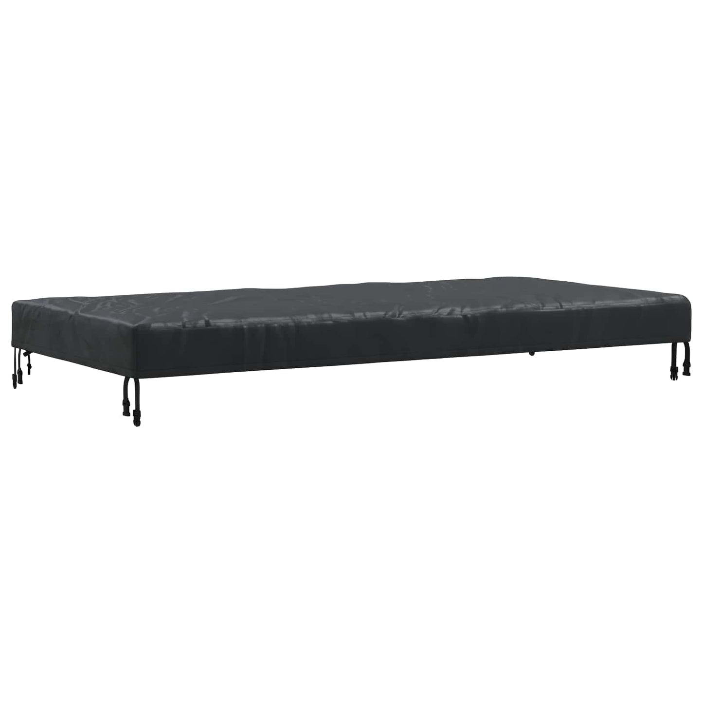 Copertura Tavolo Tinta unita Nero 162 x 92 x 15 cm Tessuto | homemem39