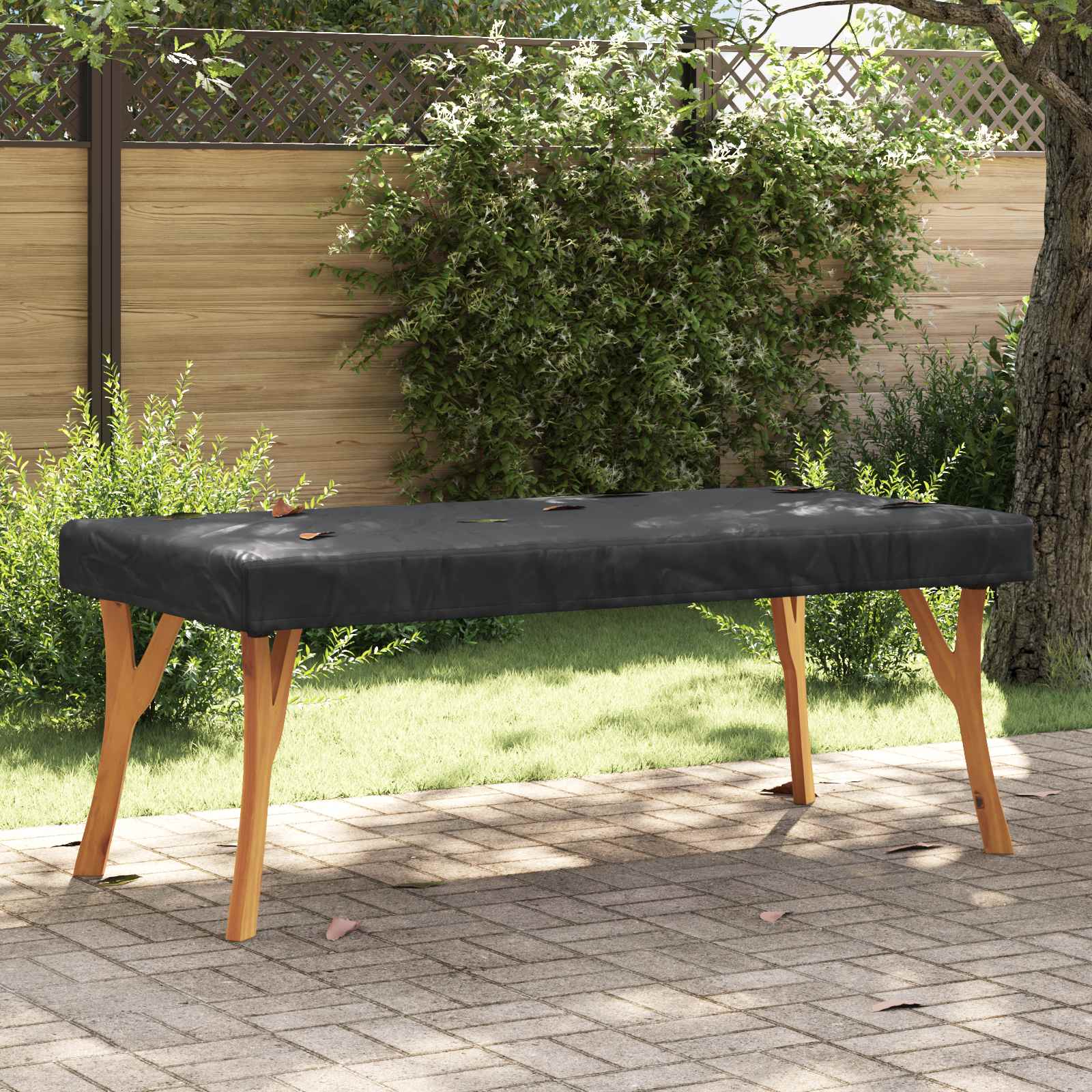 Copertura Tavolo Tinta unita Nero 182 x 92 x 15 cm Tessuto | homemem39