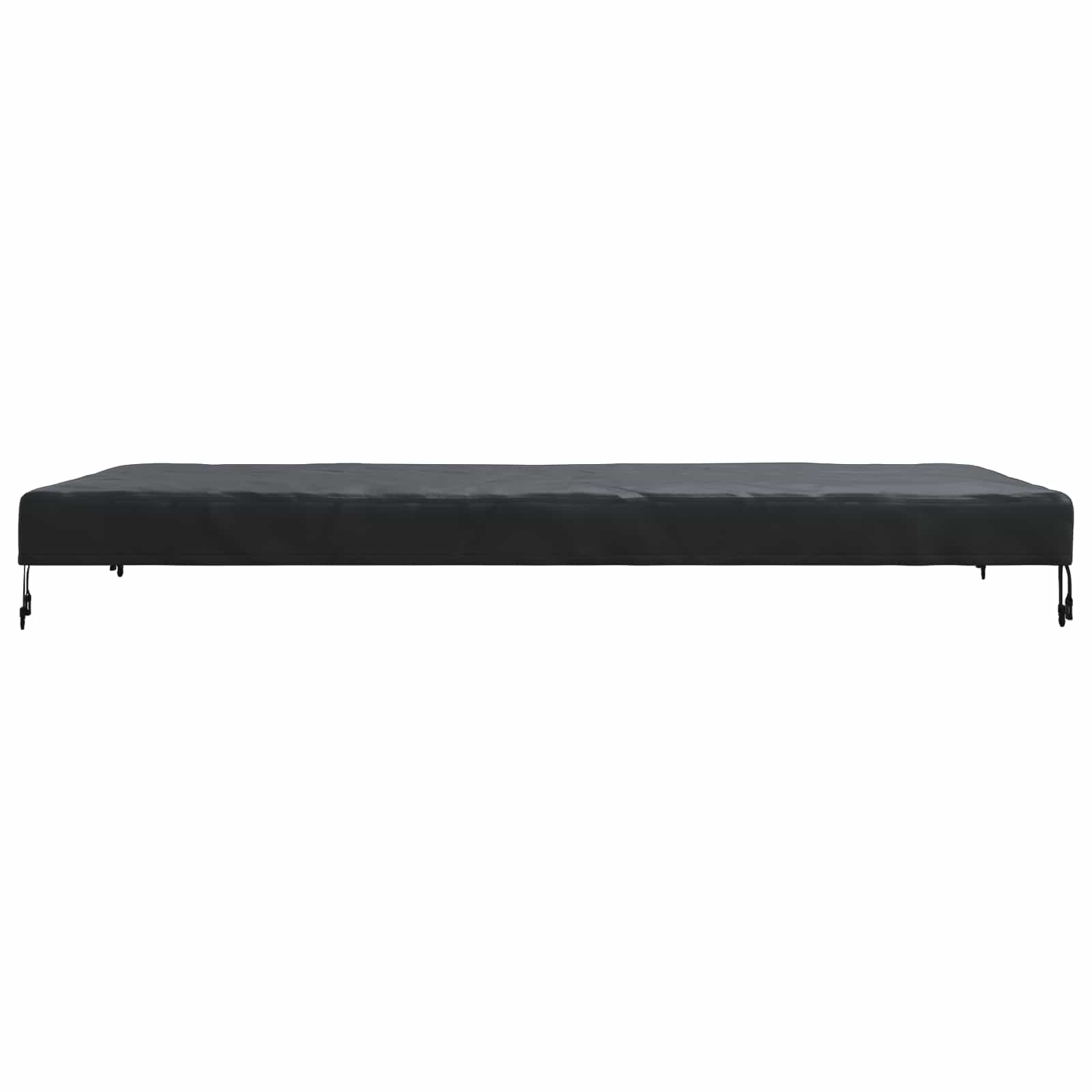 Copertura Tavolo Tinta unita Nero 202 x 92 x 15 cm Tessuto | homemem39