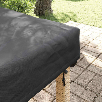 Copertura Tavolo Tinta unita Nero 202 x 102 x 15 cm Tessuto | homemem39