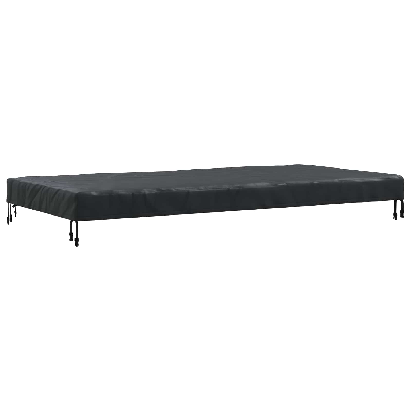 Copertura Tavolo Tinta unita Nero 202 x 102 x 15 cm Tessuto | homemem39