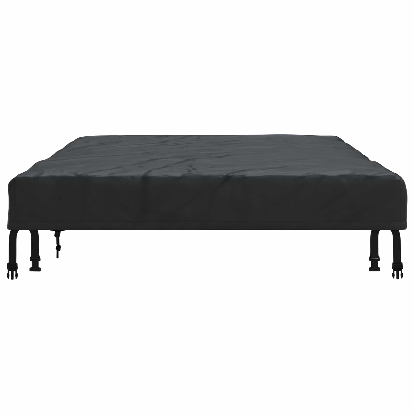 Copertura Tavolo Tinta unita Nero 202 x 102 x 15 cm Tessuto | homemem39