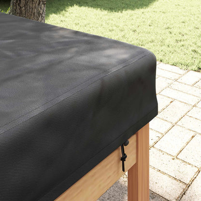 Copertura Tavolo Tinta unita Nero 262 x 102 x 15 cm Tessuto | homemem39