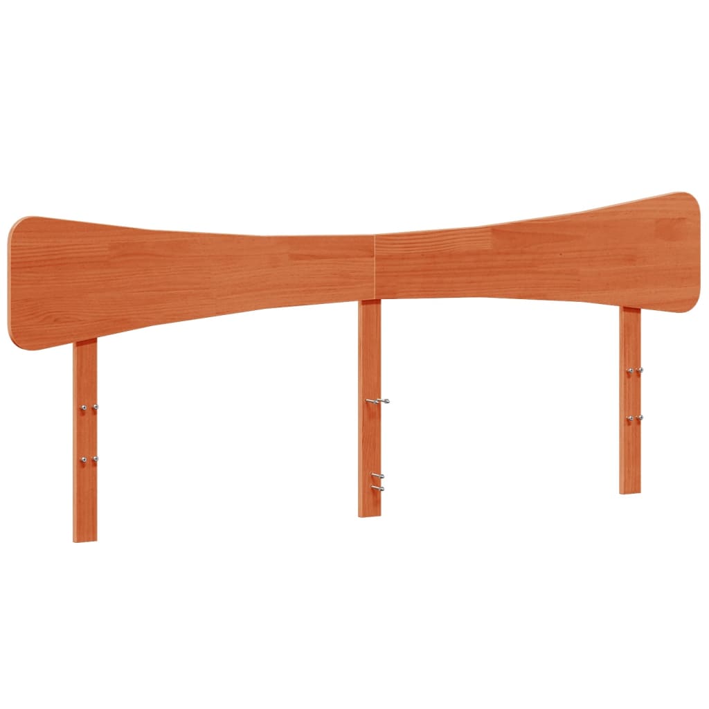 Giroletto senza Materasso Marrone Cera 200x200 cm Legno di Pino | homemem39