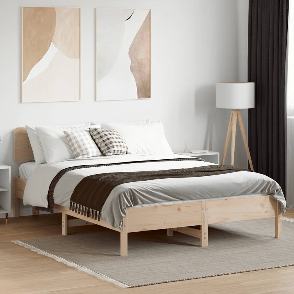 Giroletto senza Materasso 135x190 cm in Legno Massello di Pino