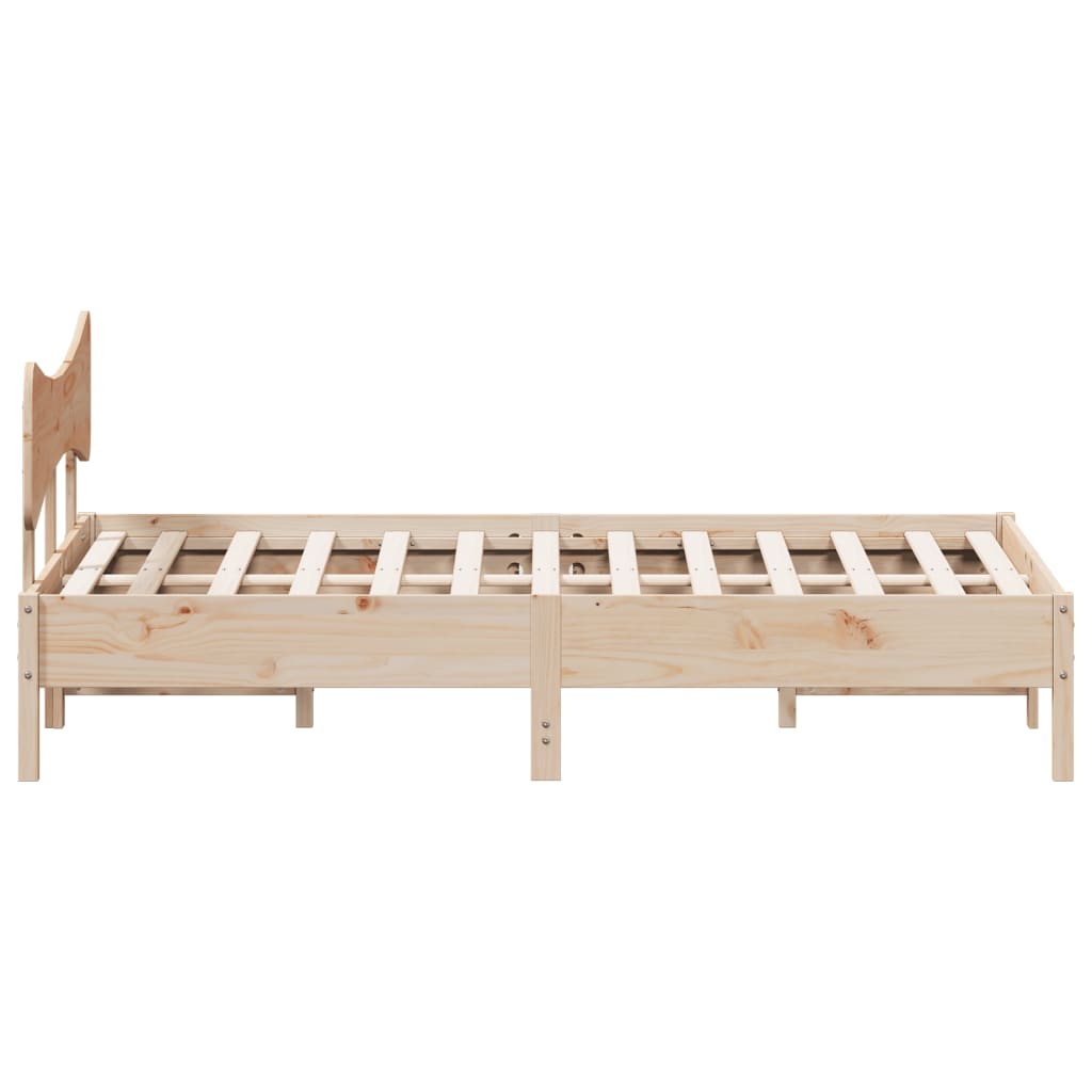 Giroletto senza Materasso 135x190 cm in Legno Massello di Pino | homemem39