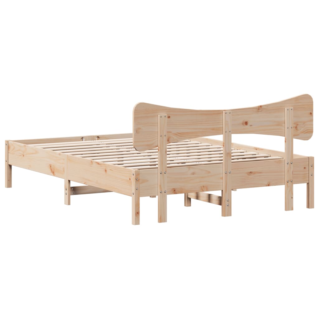 Giroletto senza Materasso 135x190 cm in Legno Massello di Pino | homemem39