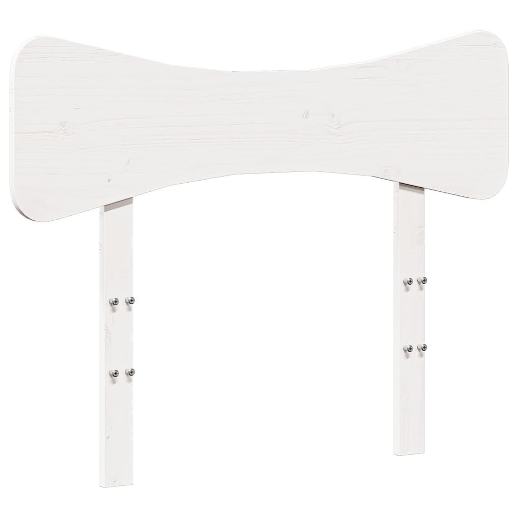 Giroletto senza Materasso Bianco 75x190 Legno Massello di Pino - homemem39